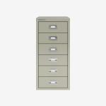 Bisley 6 Drawer MultiDrawer Filing Cabinet Goose Grey 6 Drawer