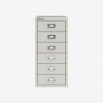 Bisley 6 Drawer MultiDrawer Filing Cabinet Light Grey 6 Drawer