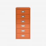 Bisley 6 Drawer MultiDrawer Filing Cabinet Bisley Orange 6 Drawer