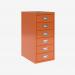 Bisley 6 Drawer MultiDrawer Filing Cabinet Bisley Orange 6 Drawer