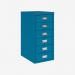 Bisley 6 Drawer MultiDrawer Filing Cabinet Azure 6 Drawer