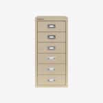 Bisley 6 Drawer MultiDrawer Filing Cabinet Natural Canvas 6 Drawer