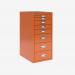 Bisley 8 Drawer Multidrawer Bisley Orange 8 Drawer
