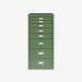 Bisley 8 Drawer Multidrawer Olive Green 8 Drawer