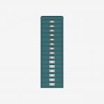 Bisley 15 Drawer Filing Cabinet Doulton 15 Drawer