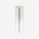 Bisley 15 Drawer Filing Cabinet Traffic White 15 Drawer