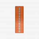 Bisley 15 Drawer Filing Cabinet Bisley Orange 15 Drawer
