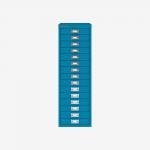 Bisley 15 Drawer Filing Cabinet Azure 15 Drawer