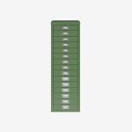 Bisley 15 Drawer Filing Cabinet Olive Green 15 Drawer