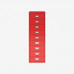 Bisley 39 Series MultiDrawer Cardinal Red 9 Drawer