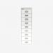 Bisley 39 Series MultiDrawer Traffic White 9 Drawer