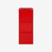 Bisley Volume Filer Cardinal Red 3 Drawer