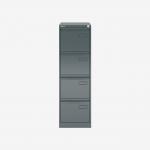 Bisley 4 Drawer Filing Cabinet A4 Anthracite Grey 4 Drawer