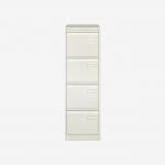 Bisley 4 Drawer Filing Cabinet A4 Chalk 4 Drawer