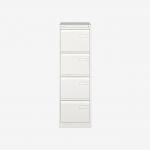 Bisley 4 Drawer Filing Cabinet A4 Traffic White 4 Drawer