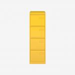 Bisley 4 Drawer Filing Cabinet A4 Yellow 4 Drawer