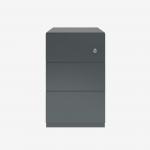 Bisley Note Pedestal Anthracite Grey 3 Drawer