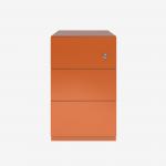 Bisley Note Pedestal Bisley Orange 3 Drawer