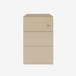 Bisley Note Pedestal Natural Canvas 3 Drawer