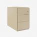 Bisley Note Pedestal Natural Canvas 3 Drawer