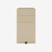 Bisley Note Pedestal Natural Canvas 3 Drawer