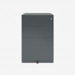 Bisley Note Pedestal Anthracite Grey 3 Drawer