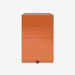 Bisley Note Pedestal Bisley Orange 3 Drawer
