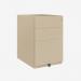 Bisley Note Pedestal Natural Canvas 3 Drawer