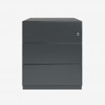 Bisley Note Pedestal Anthracite Grey 3 Drawer