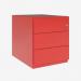 Bisley Note Pedestal Cardinal Red 3 Drawer