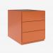 Bisley Note Pedestal Bisley Orange 3 Drawer
