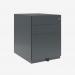 Bisley Note Pedestal Anthracite Grey 3 Drawer