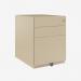 Bisley Note Pedestal Natural Canvas 3 Drawer