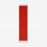 Bisley Clean & Dirty Locker 600mm Deep Light Grey Cardinal Red