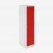 Bisley Clean & Dirty Locker 600mm Deep Light Grey Cardinal Red