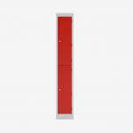 Bisley Primary Everyday Locker 300mm deep Light Grey Cardinal Red