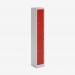 Bisley Primary Everyday Locker 300mm deep Light Grey Cardinal Red
