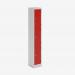 Bisley Primary Everyday Locker 300mm deep Light Grey Cardinal Red