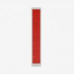 Bisley Primary Everyday Locker 300mm deep Light Grey Cardinal Red