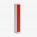 Bisley Primary Everyday Locker 300mm deep Light Grey Cardinal Red