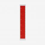 Bisley Primary Everyday Locker 300mm deep Light Grey Cardinal Red