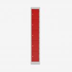 Bisley Primary Everyday Locker 380mm deep Light Grey Cardinal Red