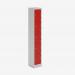 Bisley Primary Everyday Locker 380mm deep Light Grey Cardinal Red