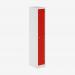 Bisley Primary Everyday Locker 450mm deep Light Grey Cardinal Red