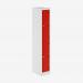 Bisley Primary Everyday Locker 450mm deep Light Grey Cardinal Red