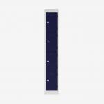 Bisley Primary Everyday Locker 450mm deep Light Grey Oxford Blue