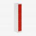 Bisley Primary Everyday Locker 450mm deep Light Grey Cardinal Red
