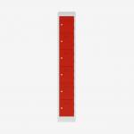 Bisley Primary Everyday Locker 450mm deep Light Grey Cardinal Red