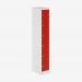 Bisley Primary Everyday Locker 450mm deep Light Grey Cardinal Red