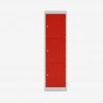 Bisley Primary Locker Light Grey Cardinal Red